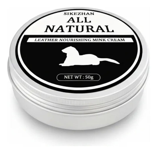 Crema de Limpieza y Restauración de Cuero – Aceite de Visón 100% Natural (100 g)