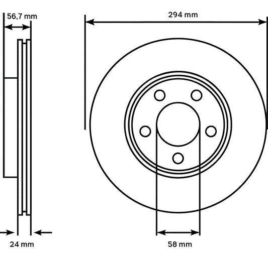 Discos de Freno Delanteros para Subaru Legacy / XV / Impreza / Forester | Par | Fabricados en Japón
