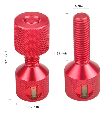 Pasadores de Alineación de Brida 2 Orificios – Aluminio 6061 con Nivel