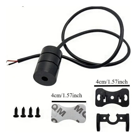 Luz LED Roja Trasera de Advertencia 12V para Auto y Moto con Soportes