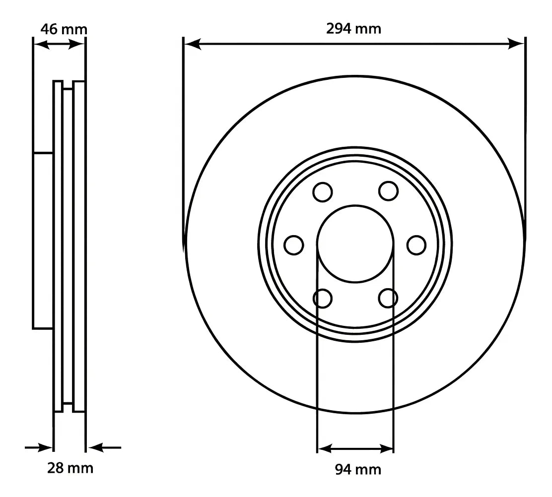 Discos de Freno Delanteros para Mitsubishi Montero G2 / L200 | Par | Fabricados en Japón