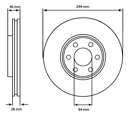 Discos de Freno Delanteros para Mitsubishi Montero G2 / L200 | Par | Fabricados en Japón