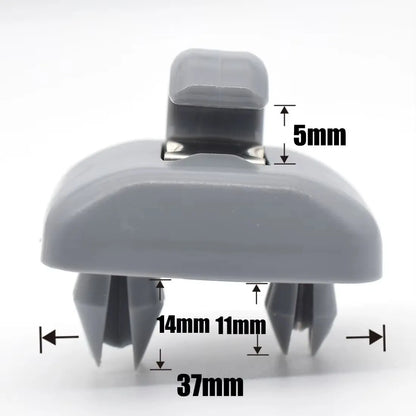 Clip para Parasol de Coche Audi – Color Gris – Set de 2 Unidades (OEM 0857562)