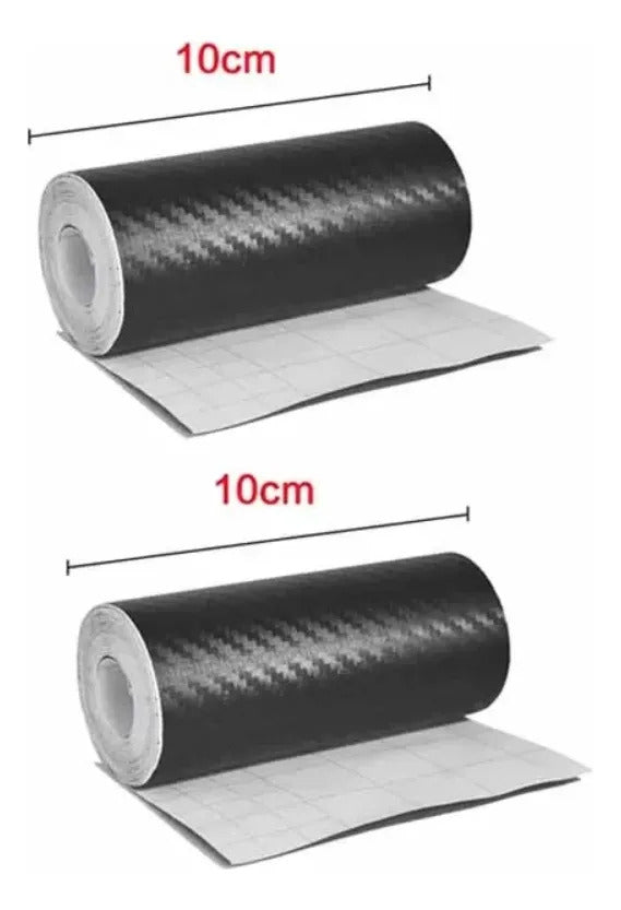 Cinta de Fibra de Carbono 3D Protectora 10 cm x 1 m Pack 2