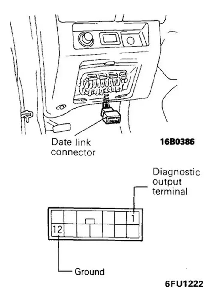 Cable De Diagnostico Mitsubishi 12 A 16 Pines Obd2