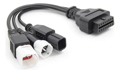 Cable OBD2 3 en 1 para Motos Yamaha y Honda – Diagnóstico