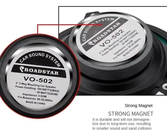 Altavoces Coaxiales 4” 100W 4 Ohm Audio HiFi de Rango Completo para Automóvil  Mejora de Sonido Estéreo