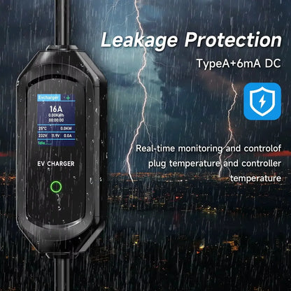 Cargador Portátil EV Tipo 2 AFEVV 22KW 32A 1 Fase
