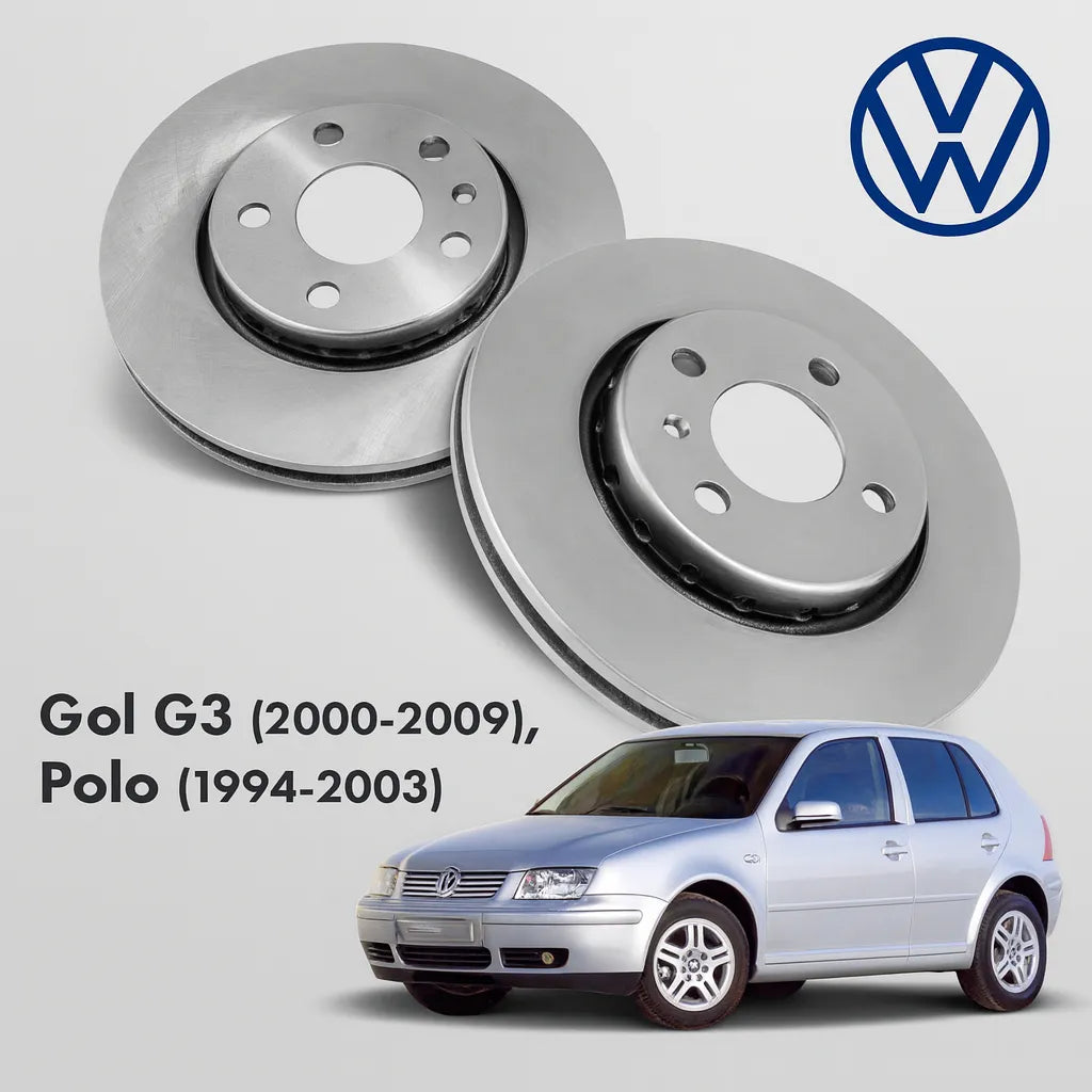 Discos de Freno Delanteros para Volkswagen Gol G3 / Polo | Par | Fabricados en Japón