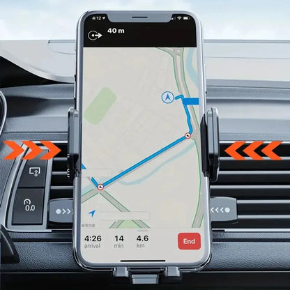 Soporte de Celular para Auto a Rejilla de Ventilación Giratorio 360° Negro
