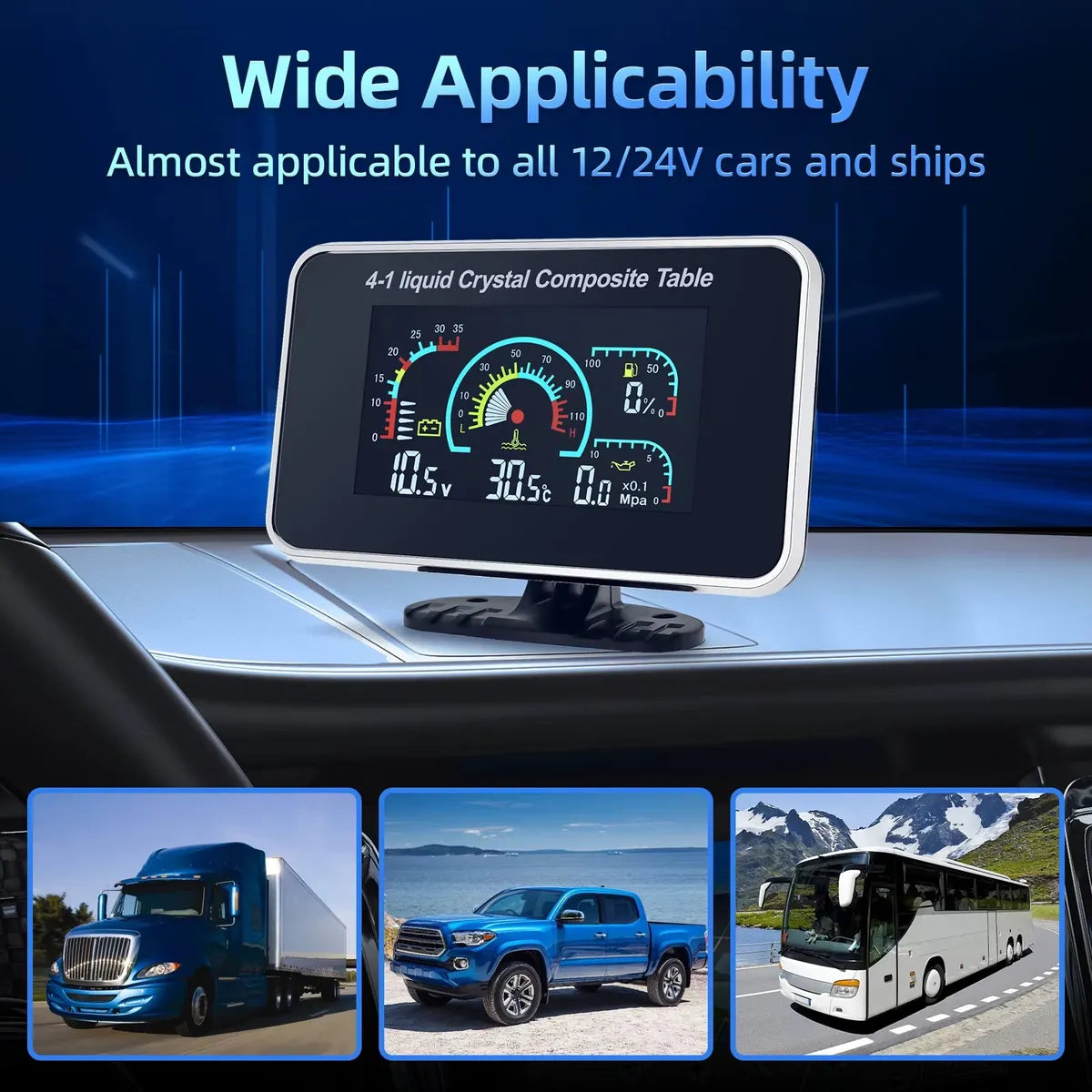 HUD Automotriz Digital 4 en 1 BG0004