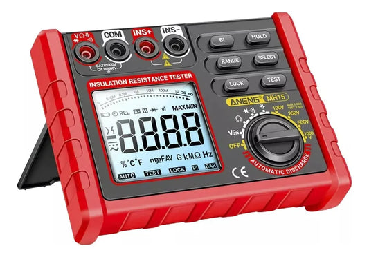 ANENG MH15 – Megóhmetro Digital de Aislamiento Profesional 100V–1000V - 6000 Cuentas