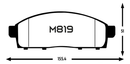 Pastillas de Freno Delanteras Low Metal Black Edition – Mitsubishi L200