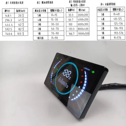 Tablero Velocímetro Digital LED Universal para Motocicleta