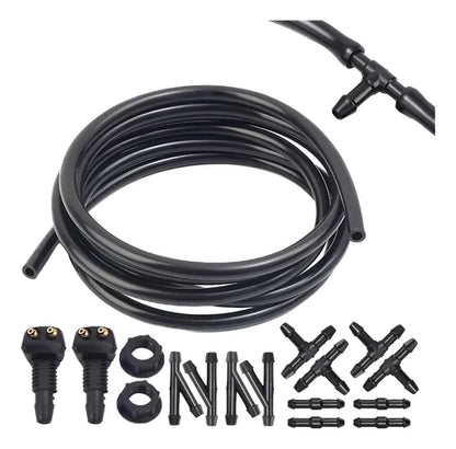 Kit Manguera 2m con Conectores para Sistema de Limpia Parabrisas