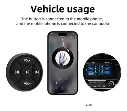 Botón Bluetooth Multimedia Para Volante Auto/Moto