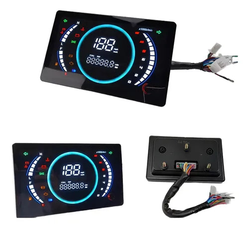 Tablero Velocímetro Digital LED Universal para Motocicleta