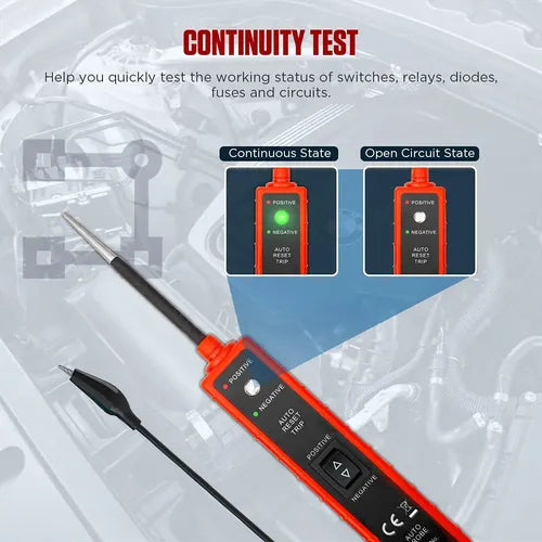 Probador De Circuito Eléctrico Automotriz EM285 6-24V