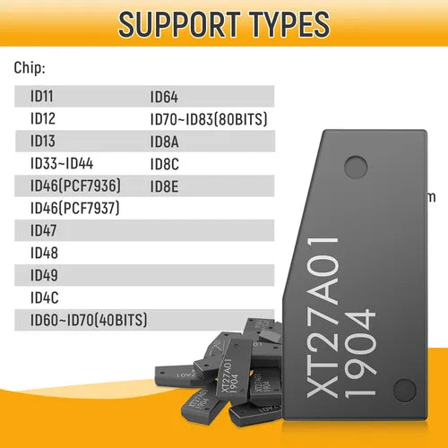 Chip Transpondedor VVDI XT27A / XT15 — Pack x10 unidades