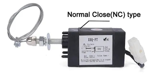 Solenoide de Parada 24V – Válvula de Apagado XHQ-PT para Motor Diésel