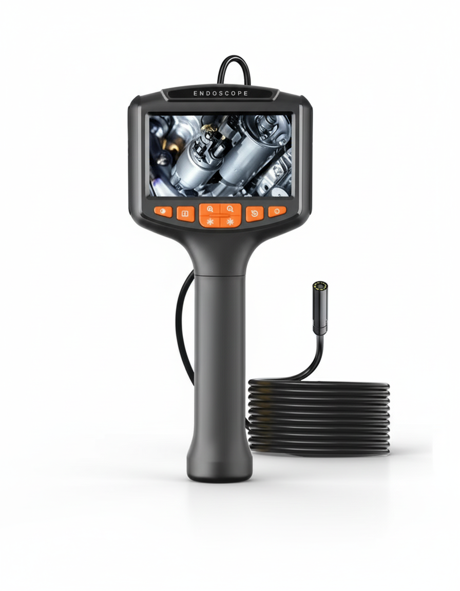 Endoscopio Automotriz con Pantalla LCD 4.3” – 1080P, IP67, Cable 10 Metros