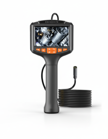 Endoscopio Automotriz con Pantalla LCD 4.3” – 1080P, IP67, Cable 10 Metros