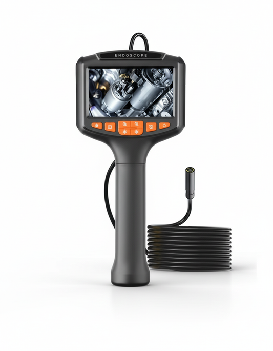 Endoscopio Automotriz con Pantalla LCD 4.3” – 1080P, IP67, Cable 10 Metros