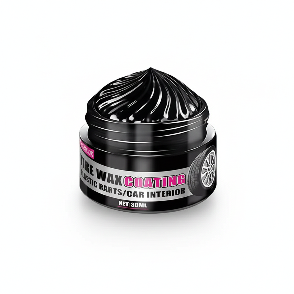 Restaurador de Plástico y Caucho Negro 30 ml Uso Exterior e Interior Neumáticos y Molduras Pasta Protectora Restauradora de Alta Durabilidad