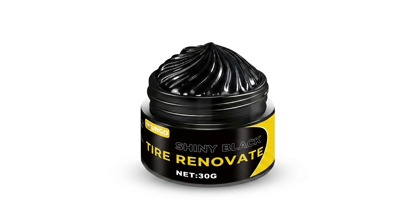 Cera Restauradora para Neumáticos Black Shiny 30g Protección y Brillo Duradero
