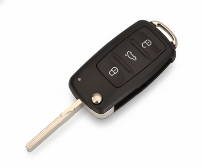 Llave Plegable Remota JINGYUQIN 3 Botones para VW – 434 MHz, Chip ID48