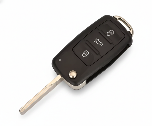 Llave Plegable Remota JINGYUQIN 3 Botones para VW – 434 MHz, Chip ID48