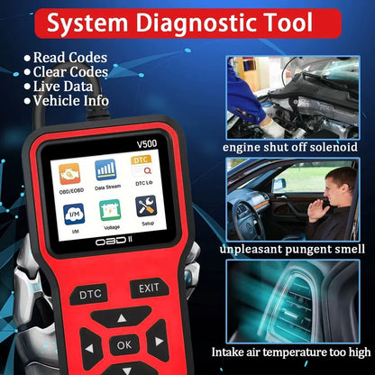 Escáner OBD2 Lector de Códigos de Falla Motor CAN/EOBD