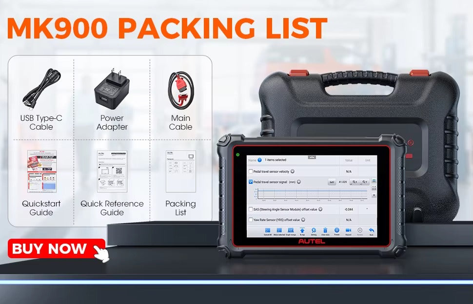 AUTEL MAXICOM MK900 – Escáner Automotriz Profesional Bidireccional
