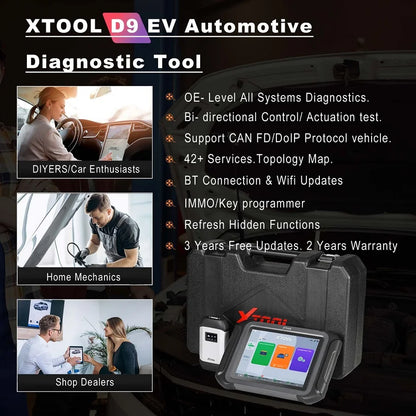 XTOOL D9 EV funciones