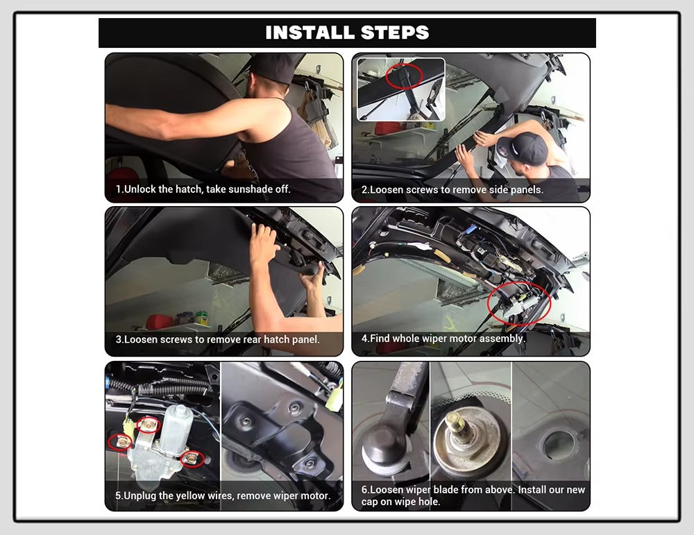 Kit Eliminador de Limpiaparabrisas Trasero – Tapa de Aluminio Universal (Hasta 4 cm)