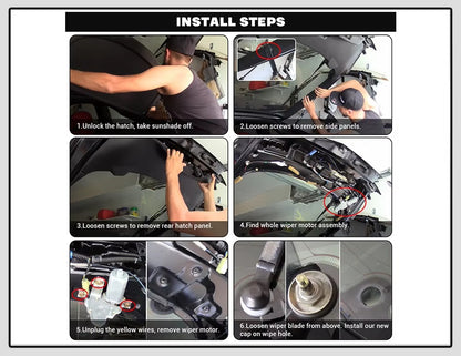 Kit Eliminador de Limpiaparabrisas Trasero – Tapa de Aluminio Universal (Hasta 4 cm)