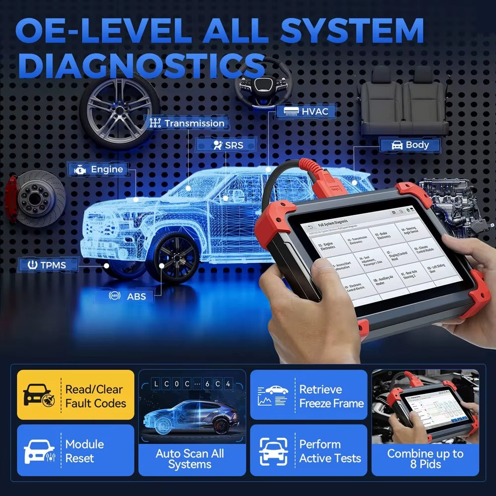 XTOOL D7 – Escáner Automotriz Profesional + Programador de Llaves