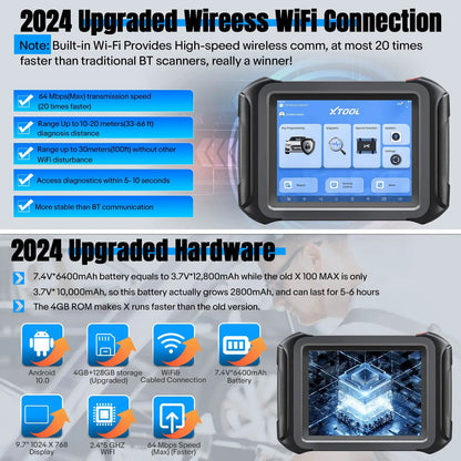 XTOOL X100 MAX conectividad