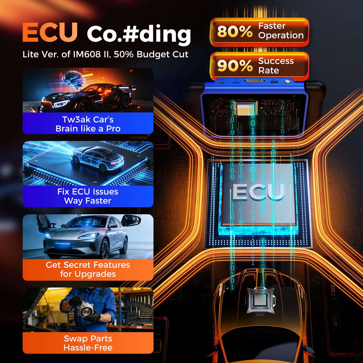 Escáner Automotriz AUTEL IM508S PRO + XP400 PRO Programador de Llaves