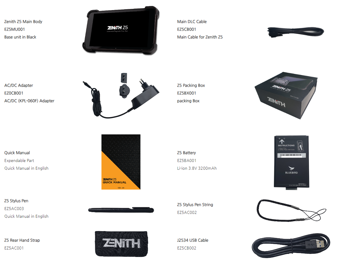 G-SCAN ZENITH Z5 – Escáner Automotriz Profesional Autos y Camiones 12V/24V