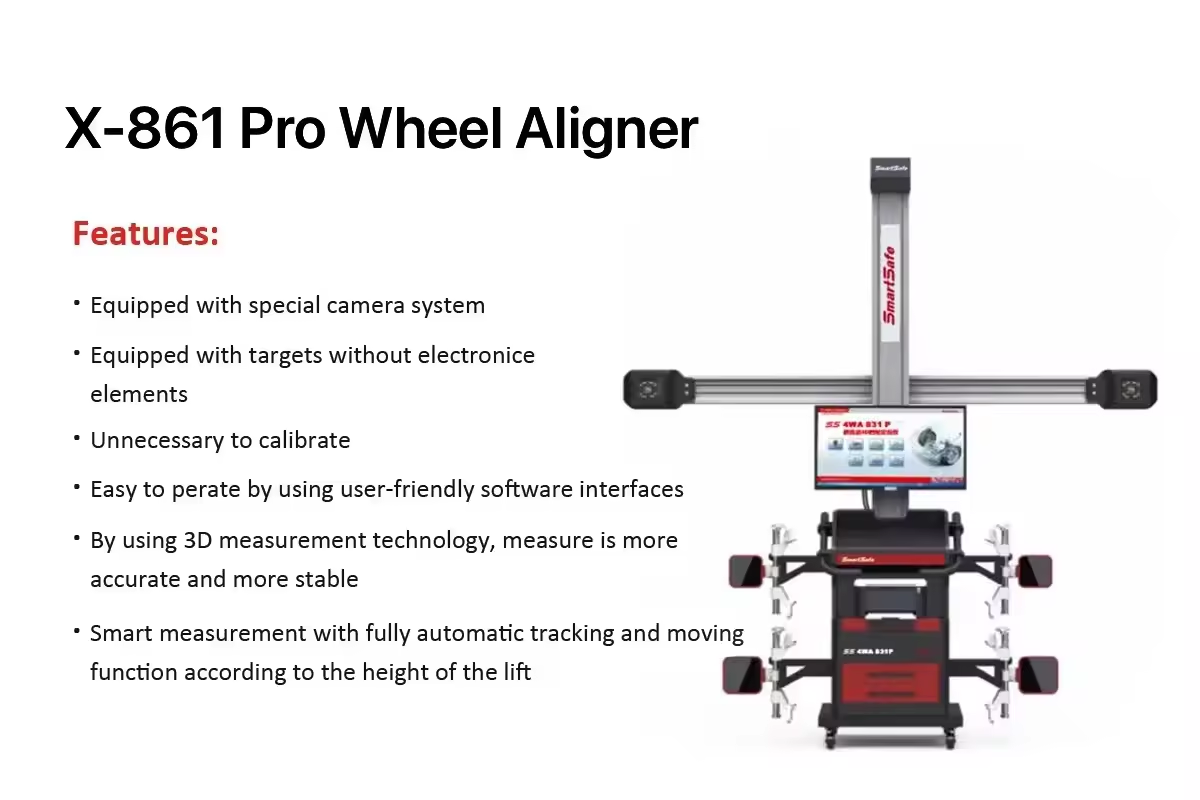 LAUNCH X-861 PRO – Alineadora 3D Profesional de Ruedas (4 Ruedas)