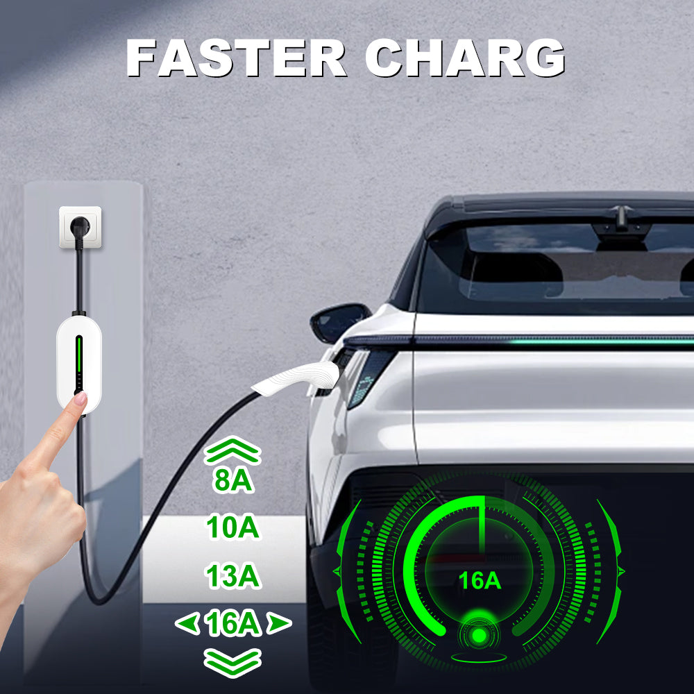 CARGADOR PORTÁTIL PARA VEHÍCULOS ELÉCTRICOS TIPO 2 – 3,5KW 16A MONOFÁSICO