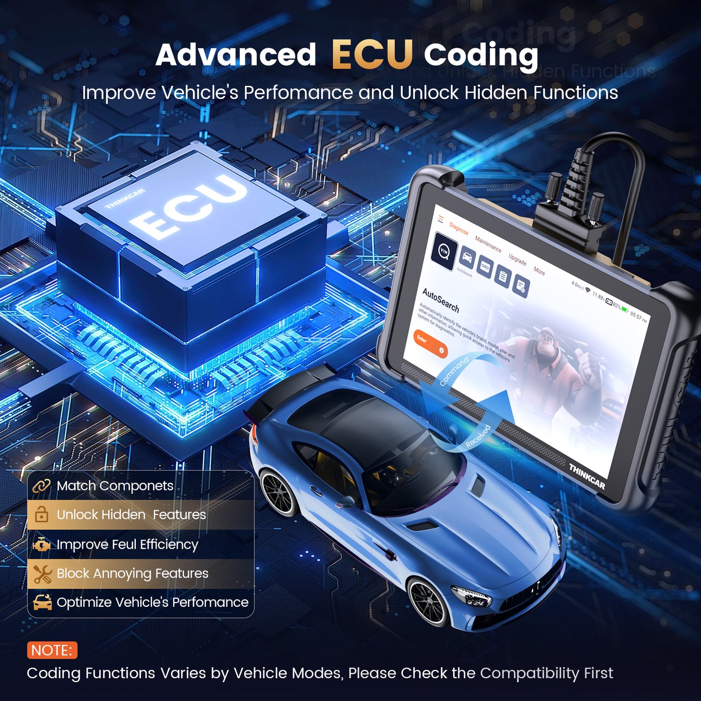 Escáner Automotriz Thinkcar Thinkscan 689 – Diagnóstico Profesional OBD2