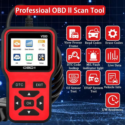 Escáner OBD2 Lector de Códigos de Falla Motor CAN/EOBD