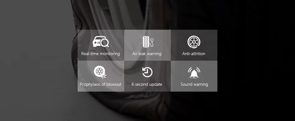 Sistema TPMS Android USB – Monitoreo Digital de Presión de Neumáticos + Tapas Indicadoras (Combo 2 en 1)