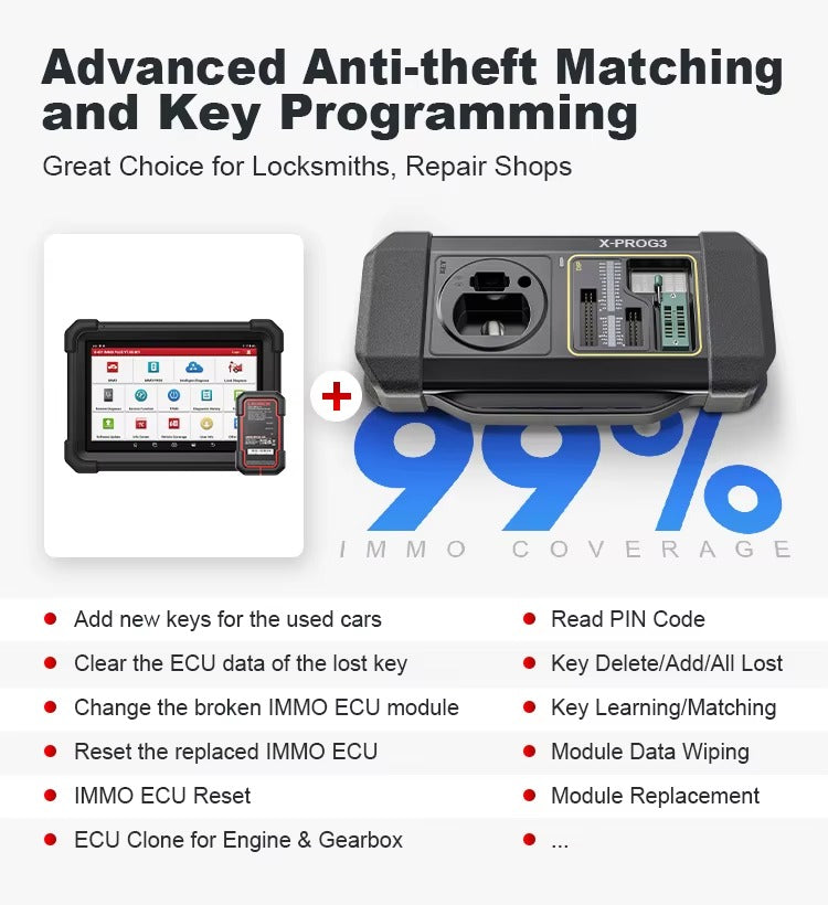 LAUNCH X431 IMMO ELITE – Programador de Llaves + Escáner Automotriz Profesional