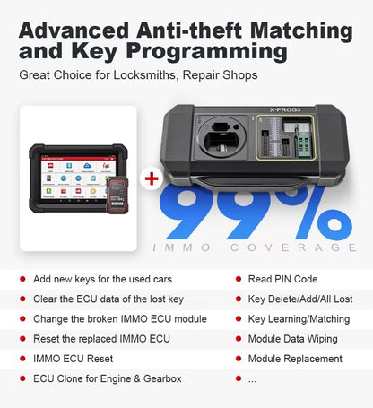 LAUNCH X431 IMMO ELITE – Programador de Llaves + Escáner Automotriz Profesional