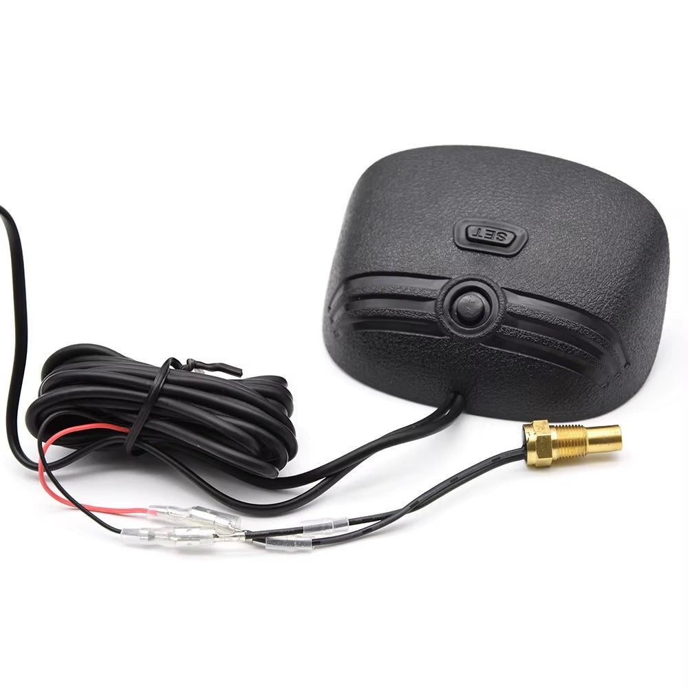 Medidor Temperatura Agua + Voltímetro LCD 2 en 1 12V/24V con Sensor NPT