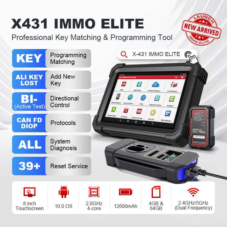LAUNCH X431 IMMO ELITE – Programador de Llaves + Escáner Automotriz Profesional