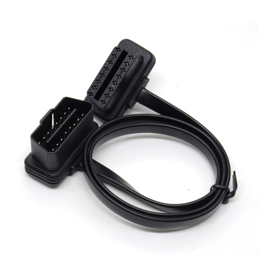 Cable de Extensión OBD2 Plano (Tipo Fideo) 16 Pines – 100 cm